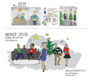 Mia Kerst cartoon illustrator Gea Schuiling