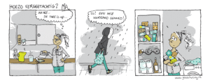 Mia vergeetachtig cartoon illustrator Gea Schuiling